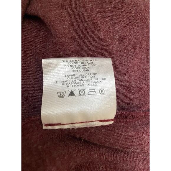 Iro Jeans Loyce Maxi Dress Twist Front Burgundy Red Sleeveless Crew Neck… - Picture 4 of 6